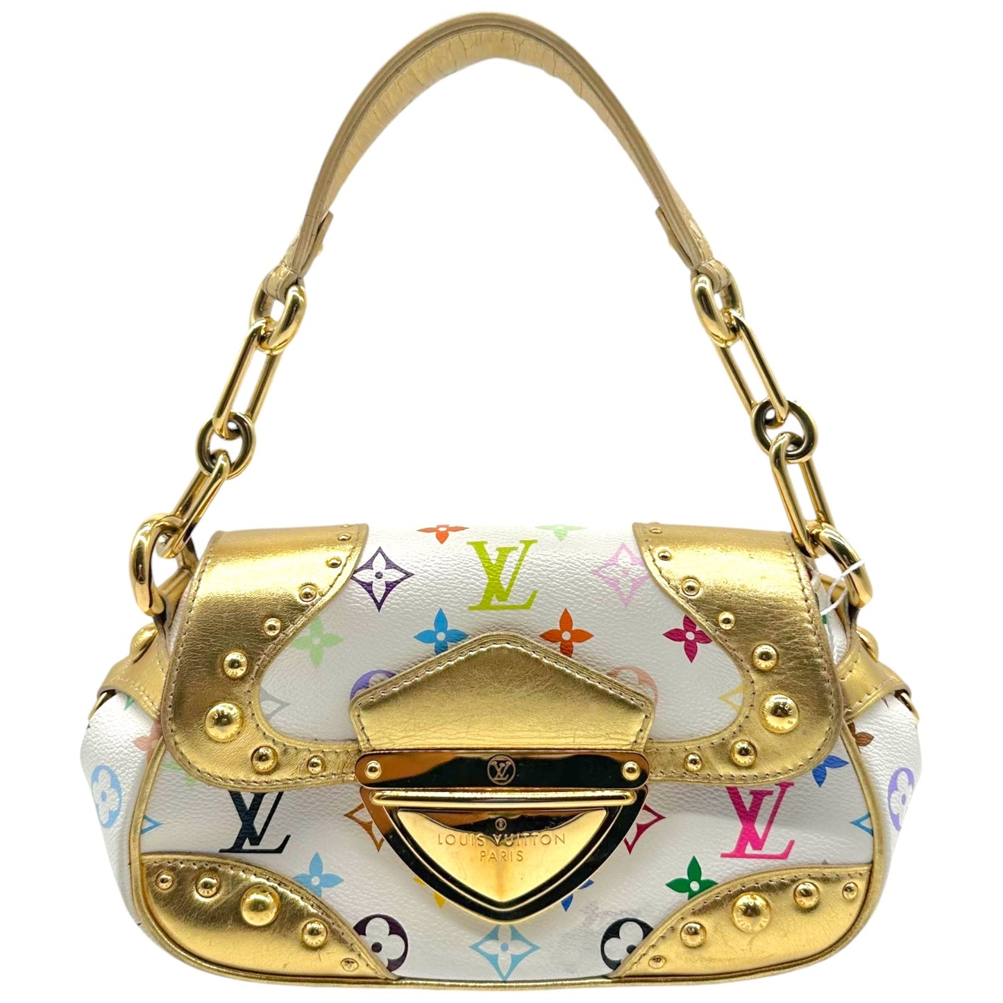 Louis Vuitton Murakami Marilyn Bag White Multicolor Gold