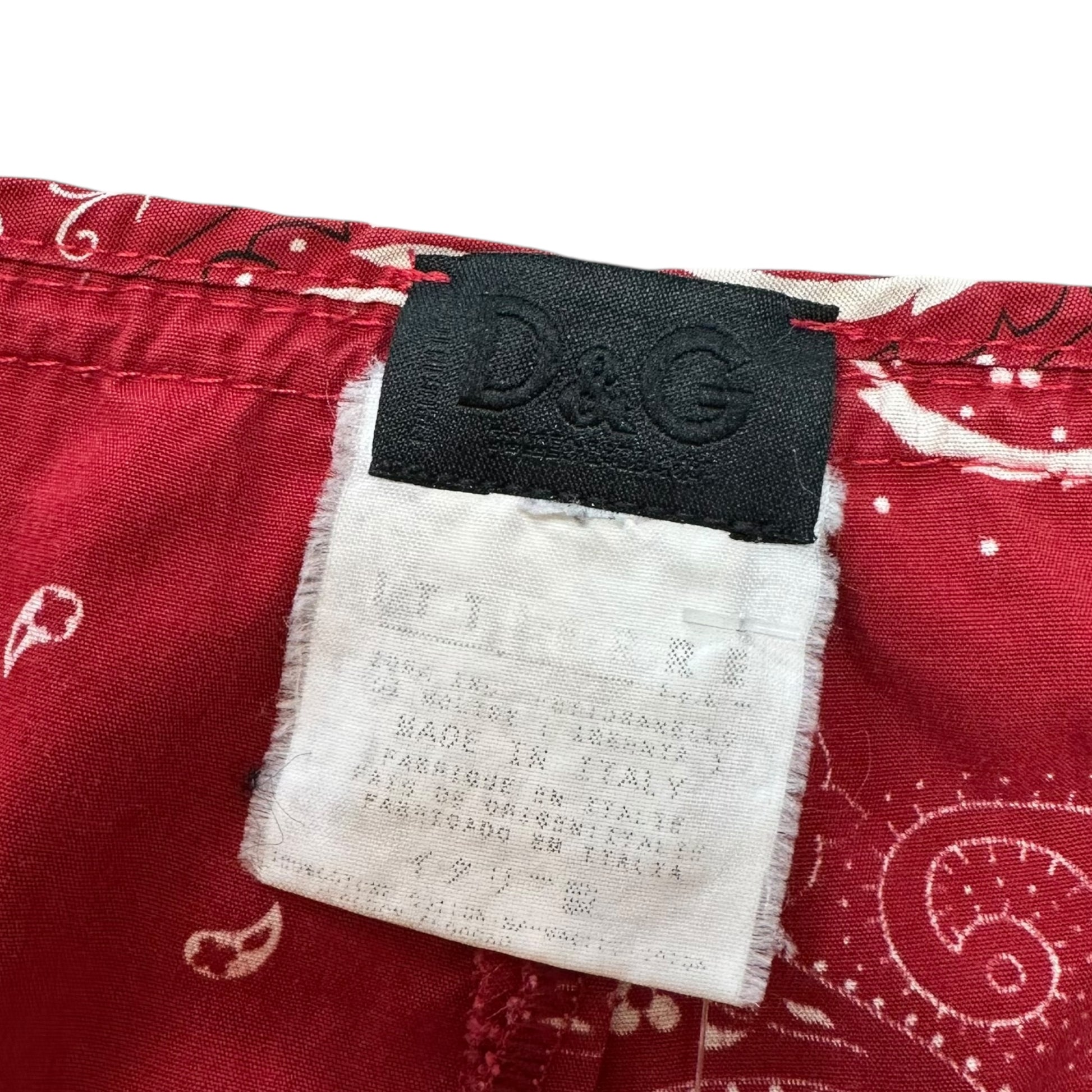 (RARE) D&G Dolce & Gabbana Sequin Trim Bandana Capri Pants - Outfit Repeater