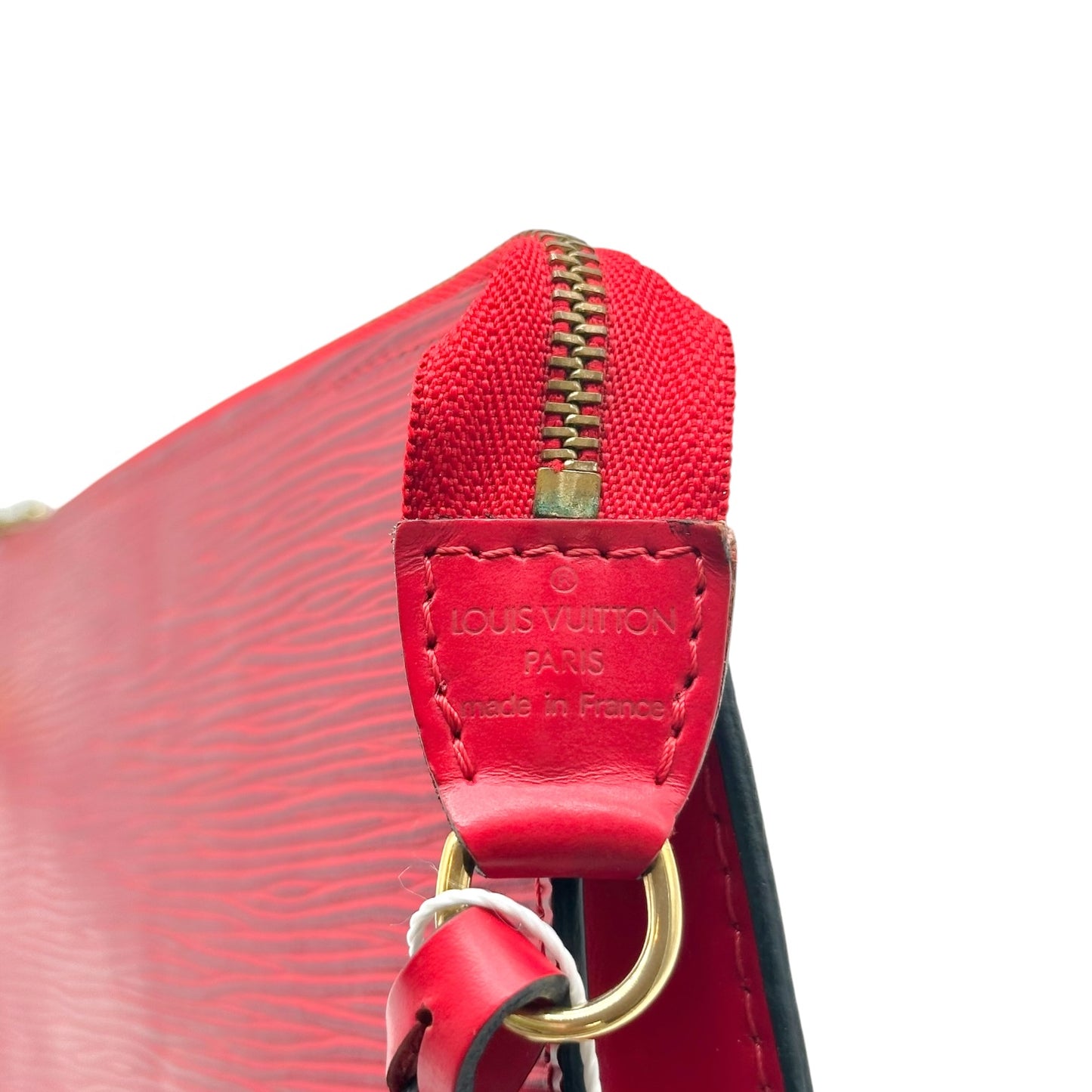 Louis Vuitton Red Epi Leather Pochette Bag