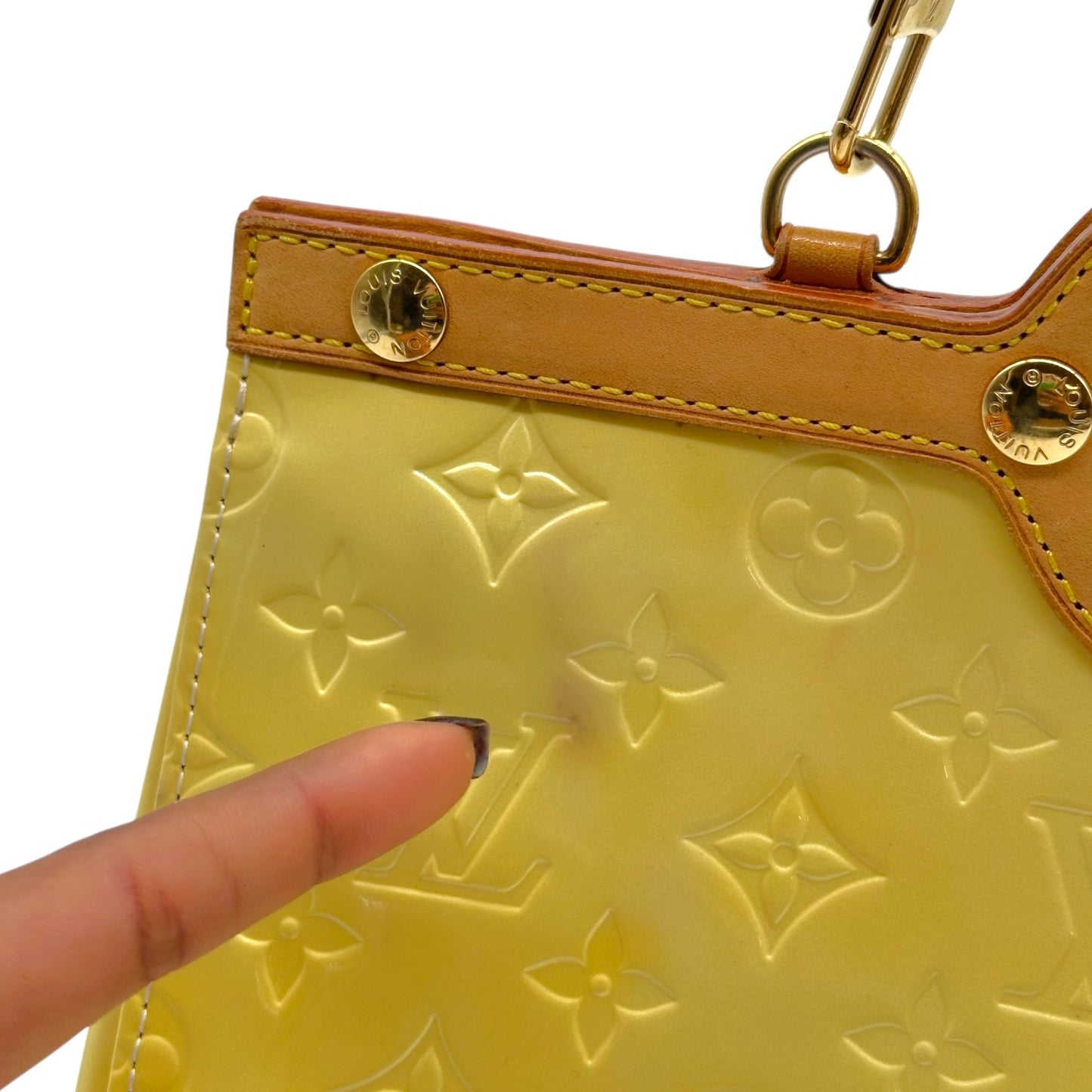 Louis Vuitton Yellow Vernis 2-Way Bag