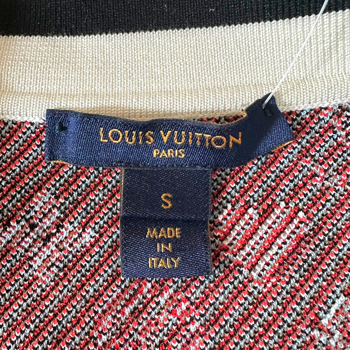 Louis Vuitton Mini Dress Navy Heart Knit Monogram