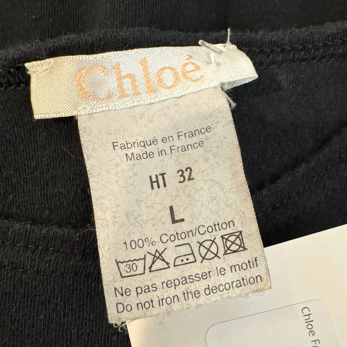 Chloe Black Cat Graphic T-Shirt Early 2000s Vintage