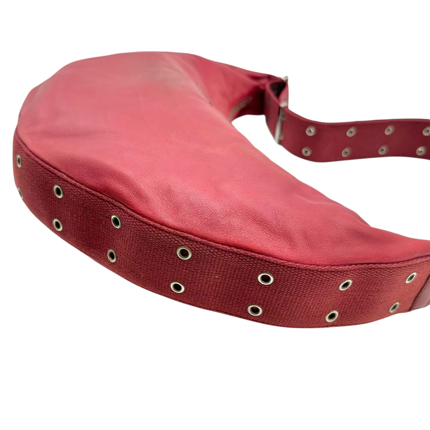 Christian Dior Burgundy Leather Street Chic Satchel Bag