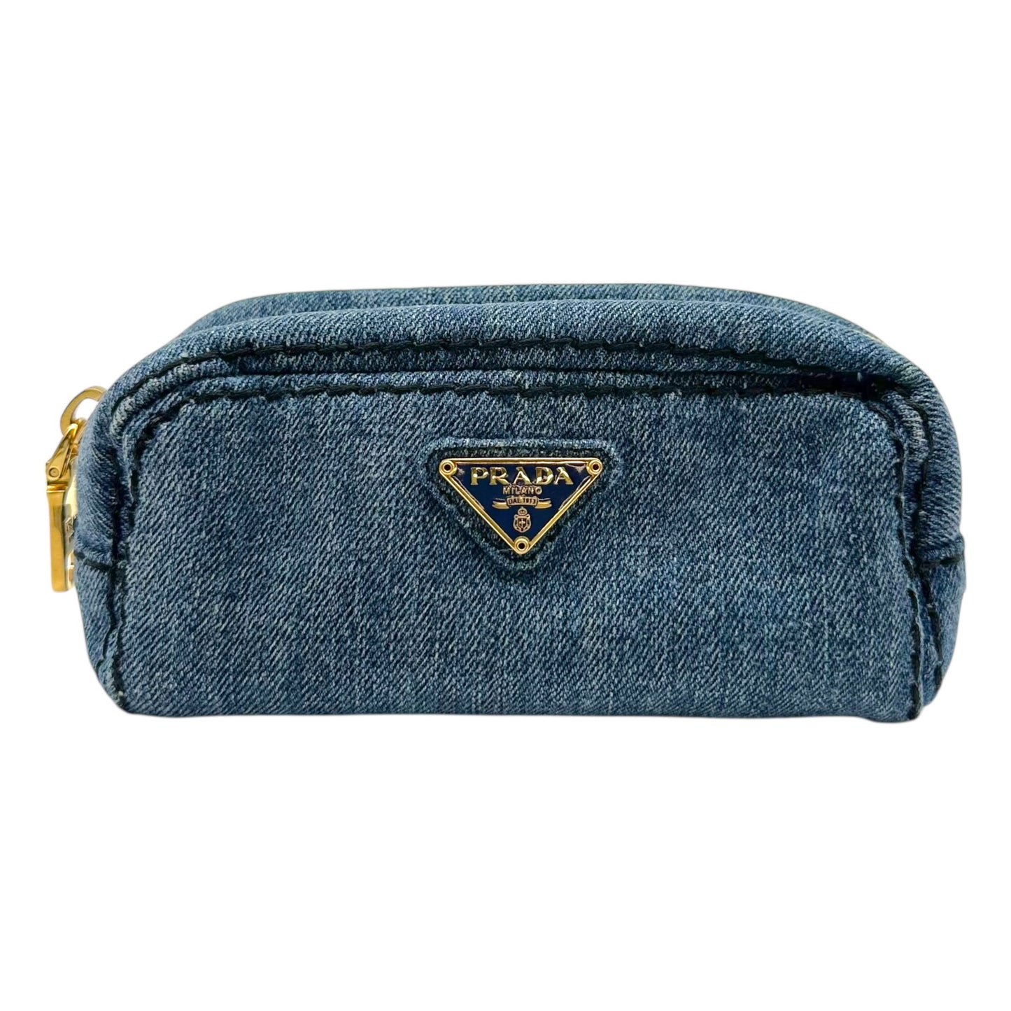 Prada Denim Mini Cosmetic Bag