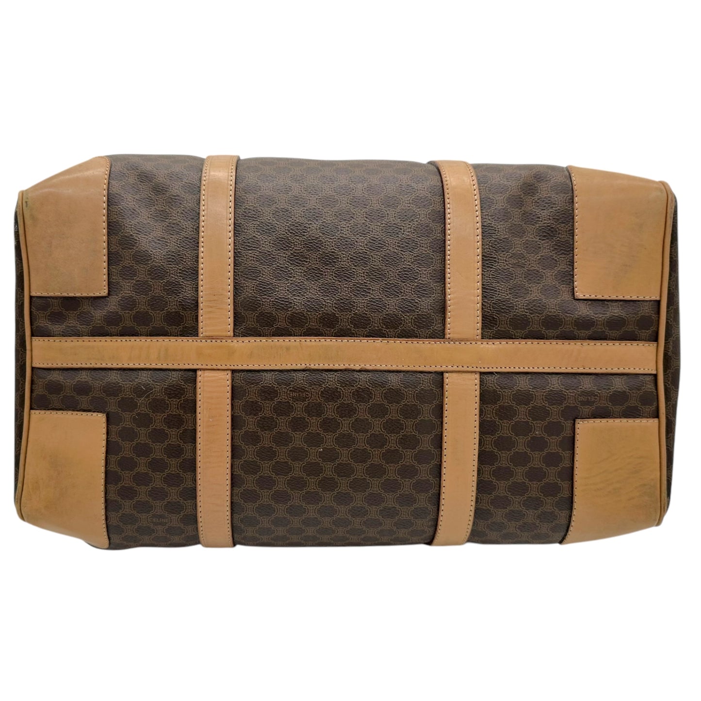 Celine Macadam Brown Monogram Duffle Bag