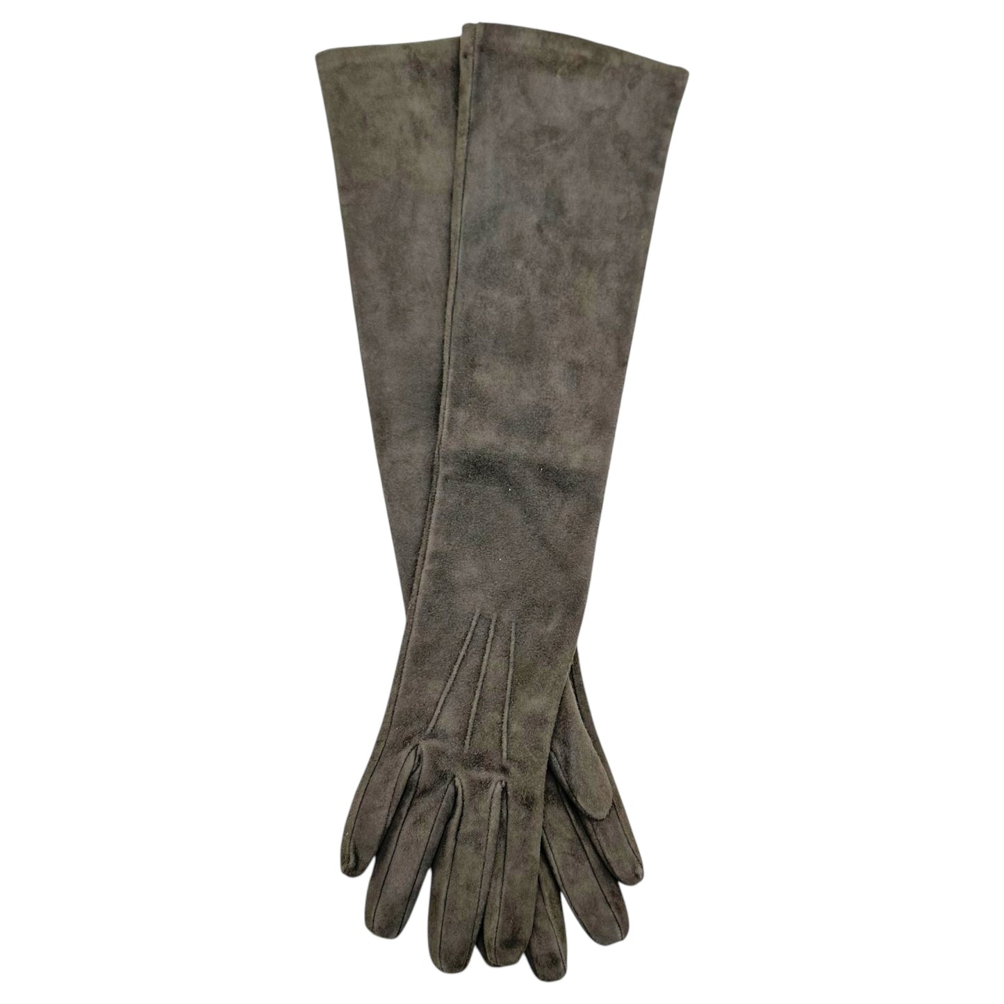 Dolce & Gabbana F/W 2005 Gray Suede Long Gloves