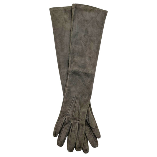 Dolce & Gabbana F/W 2005 Gray Suede Long Gloves