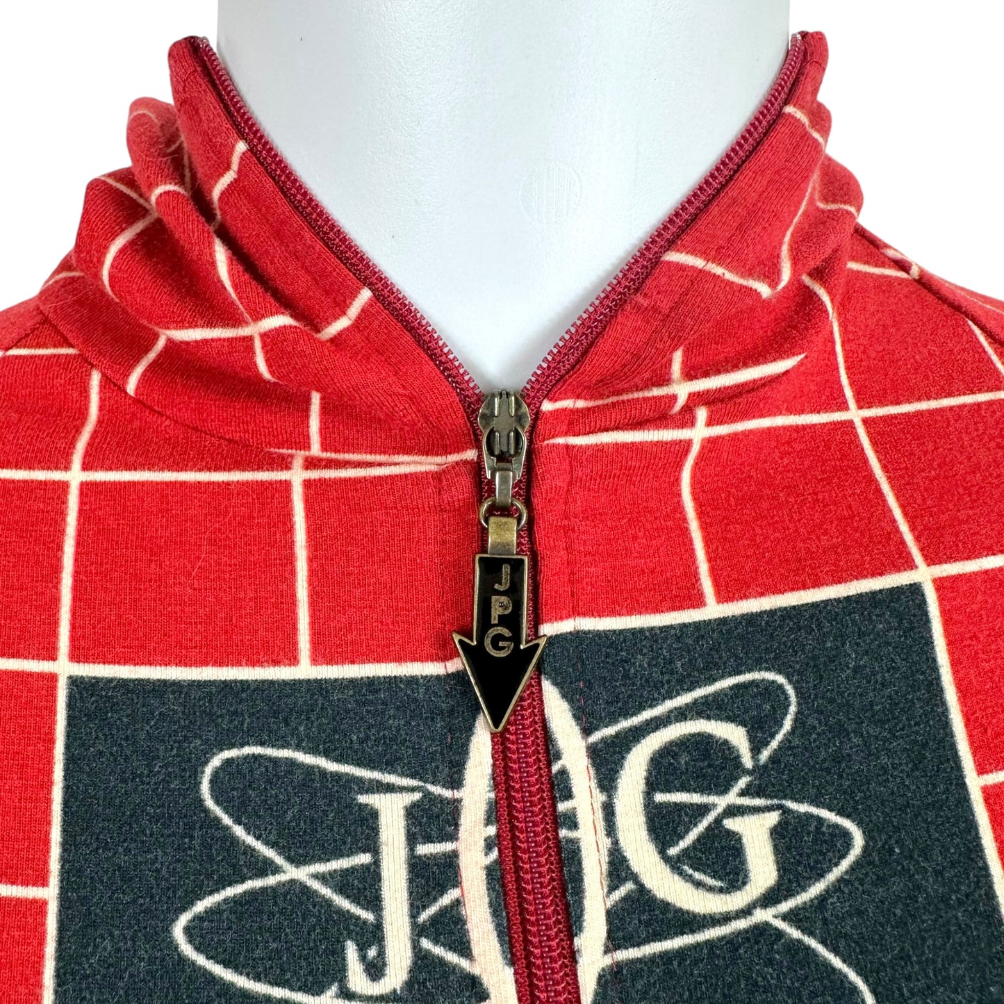 Jean Paul Gaultier JPG 'TV Test' Graphic Hooded Longsleeve Top