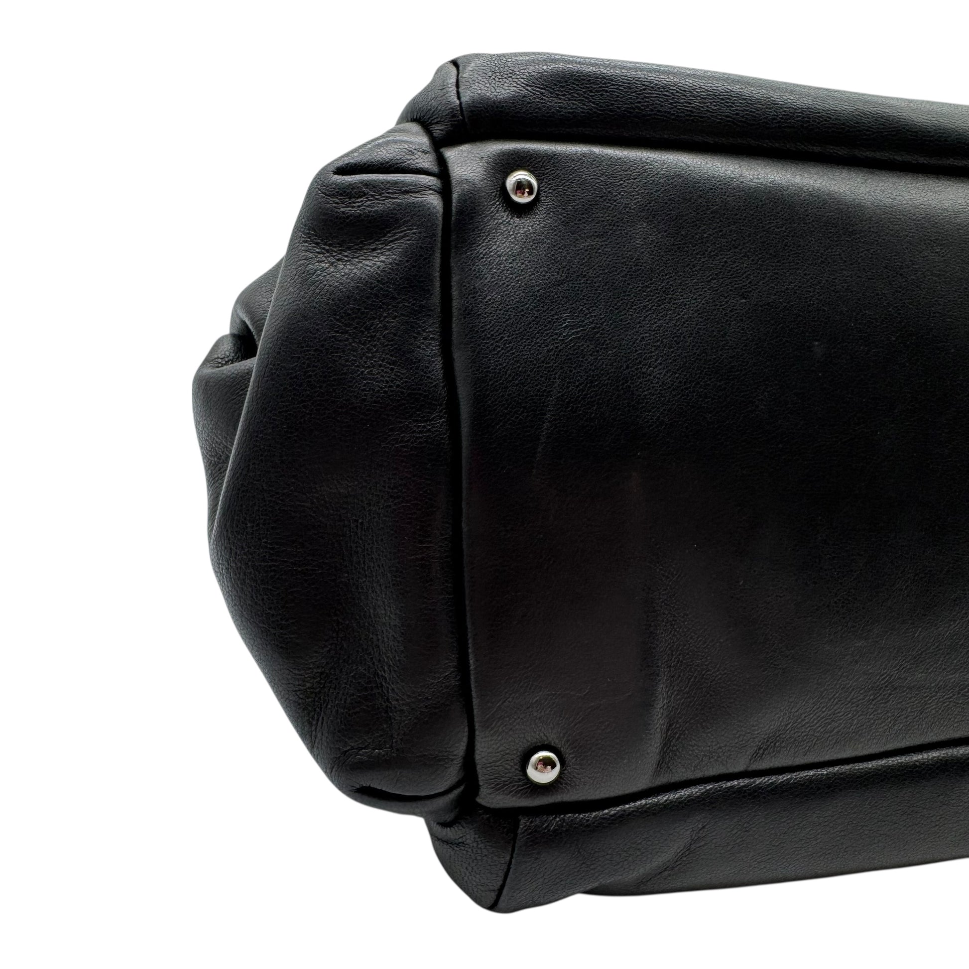 Chanel Black Lambskin LAX Accordion Shoulder Bag 2004-05 - Outfit Repeater