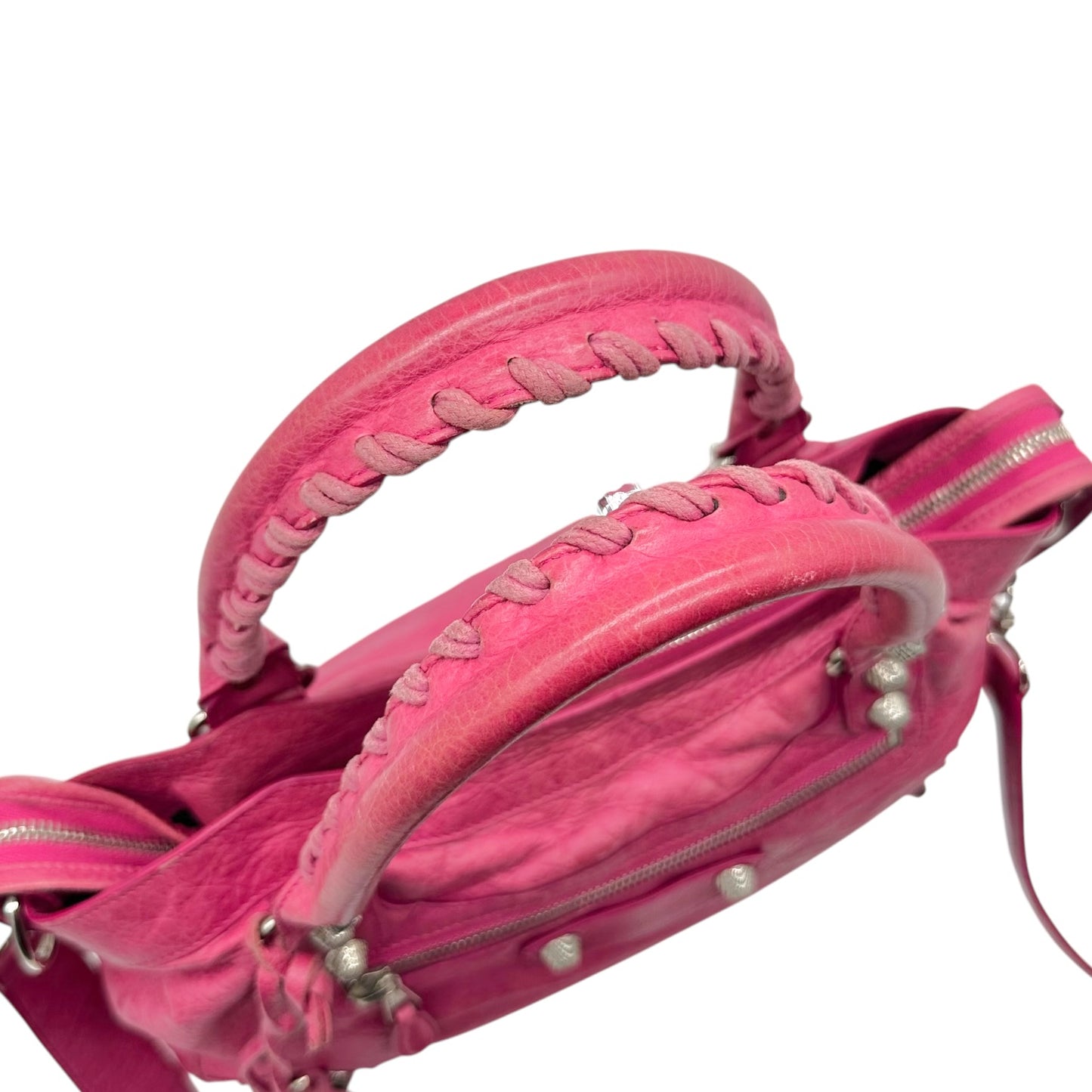 Balenciaga City Town Hot Pink Leather 2-Way Bag