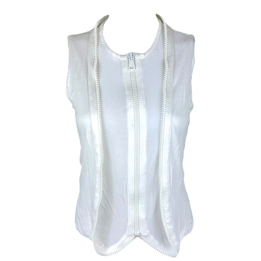 Givenchy White Extended Zip Tank Top