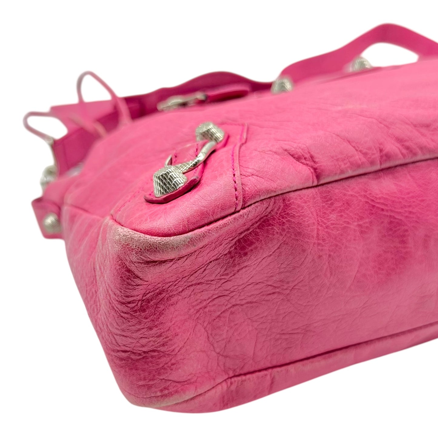 Balenciaga City Town Hot Pink Leather 2-Way Bag