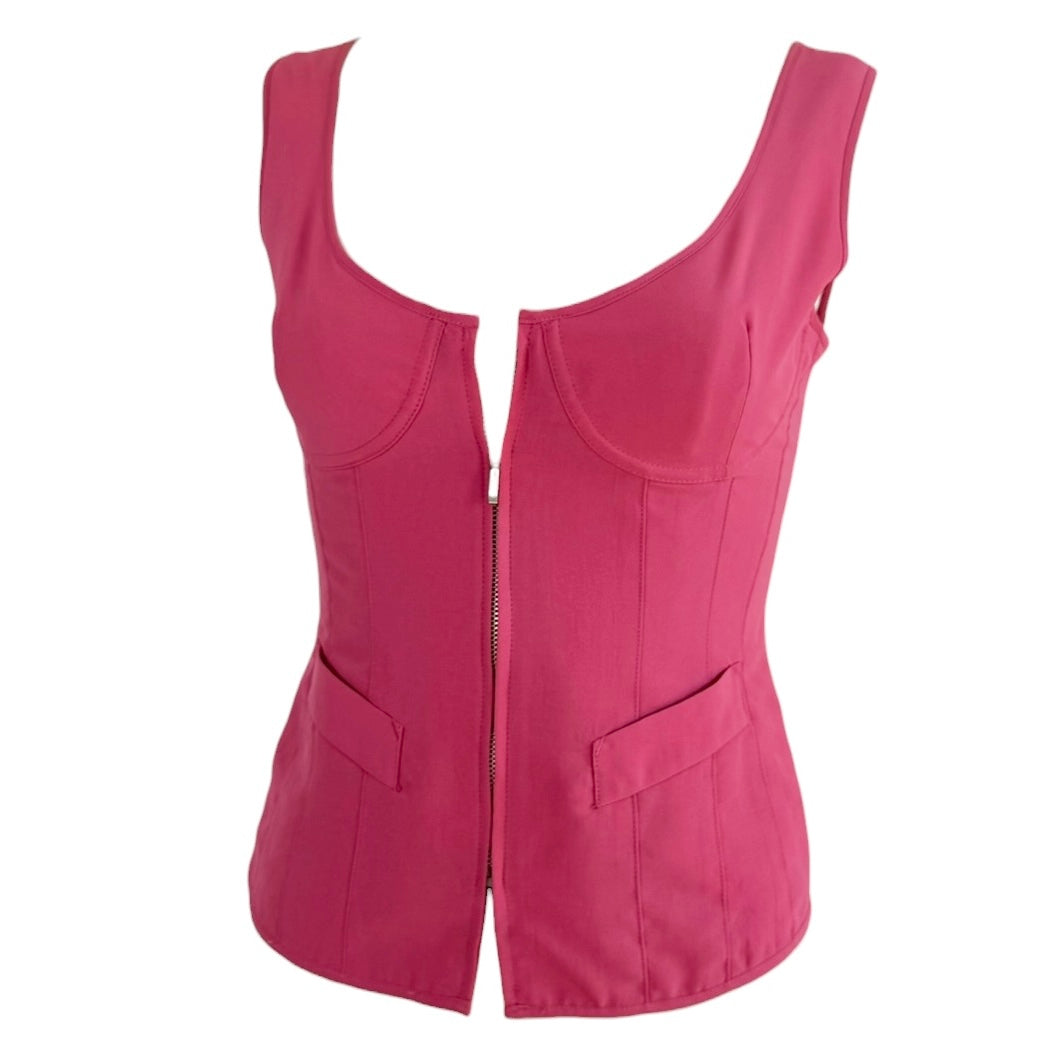 Jean Paul Gaultier Pink Underwire Corset Top