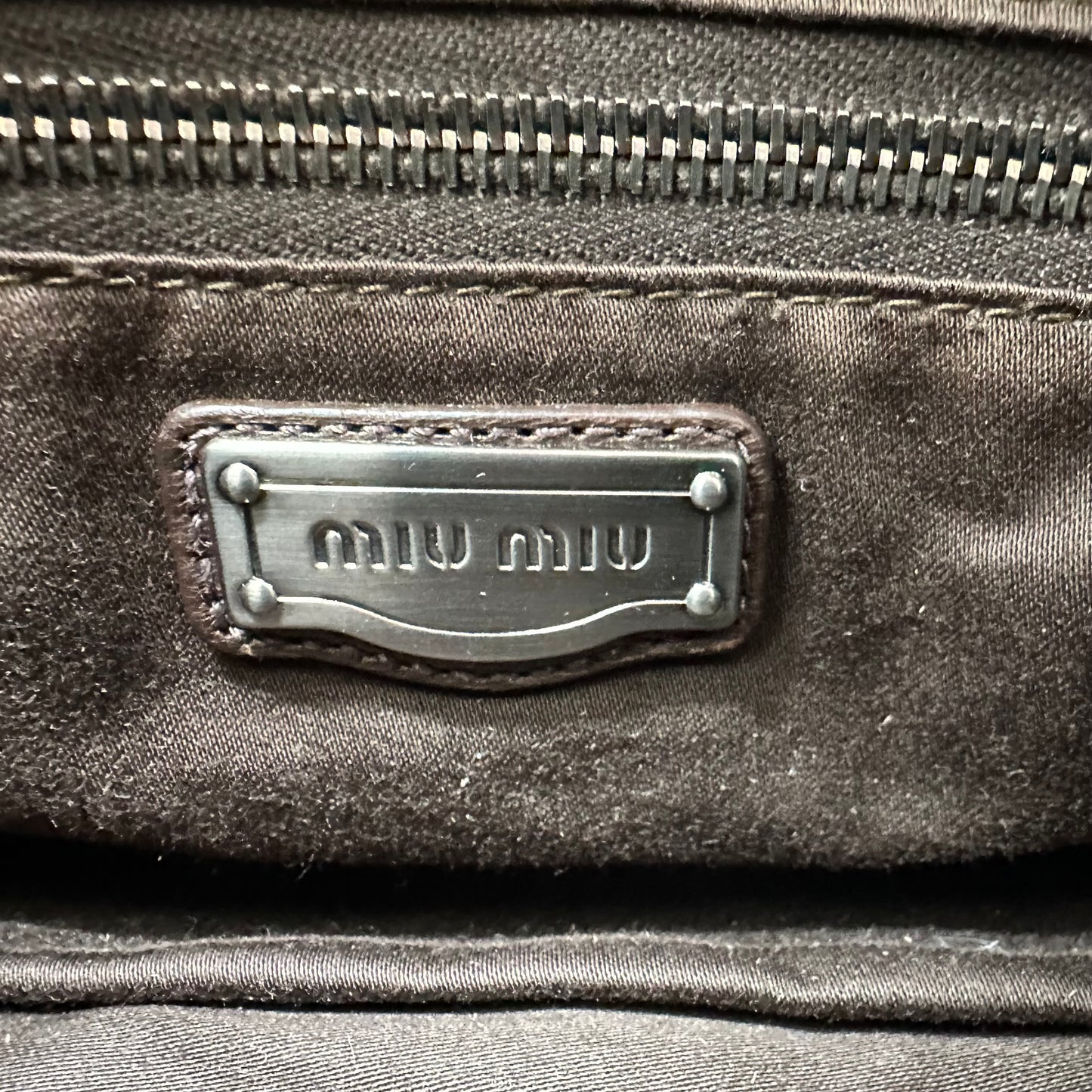 Miu Miu Perforated Leather 2-Way Bag - Outfit Repeater