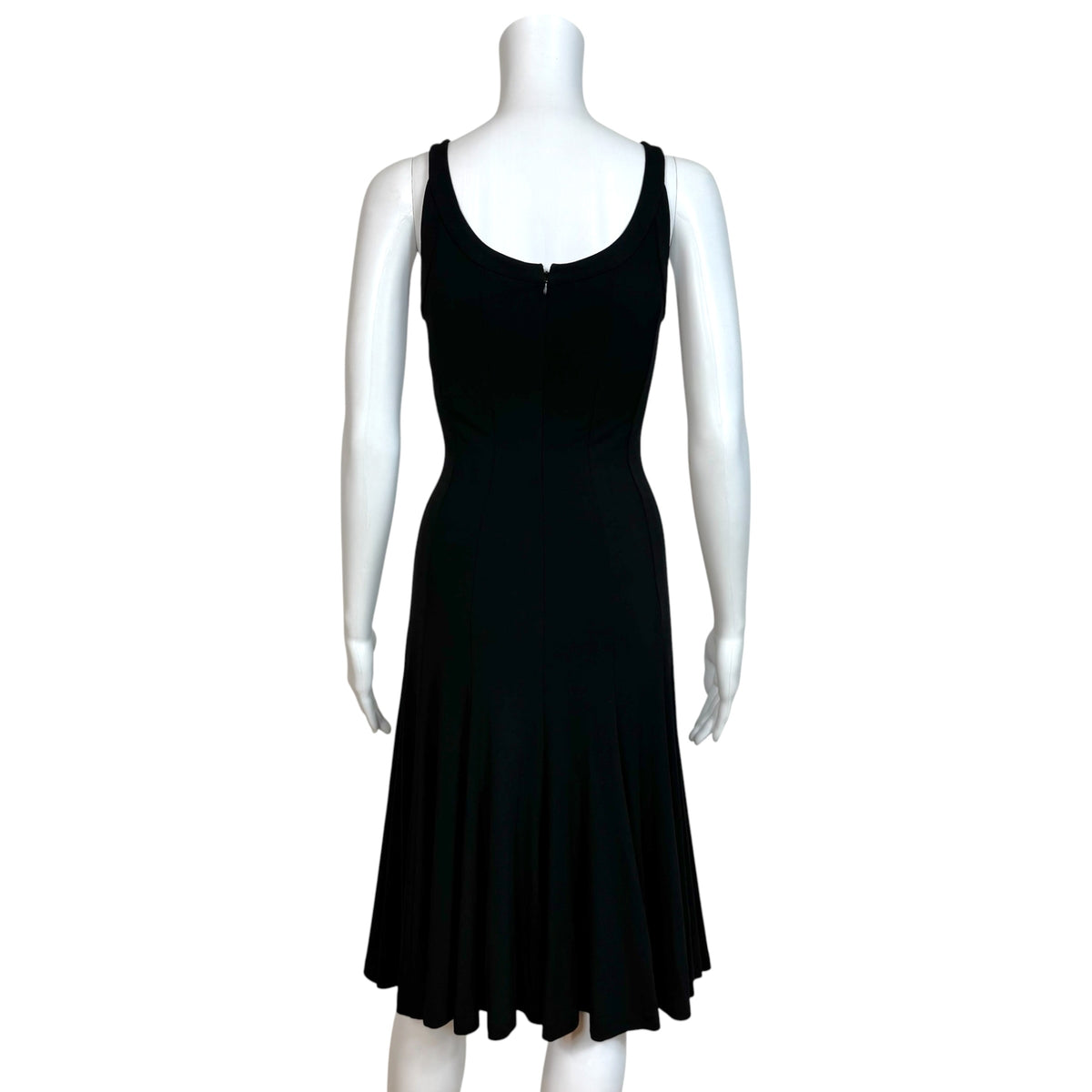 Dolce & Gabbana Black Flowy Hem Midi Dress