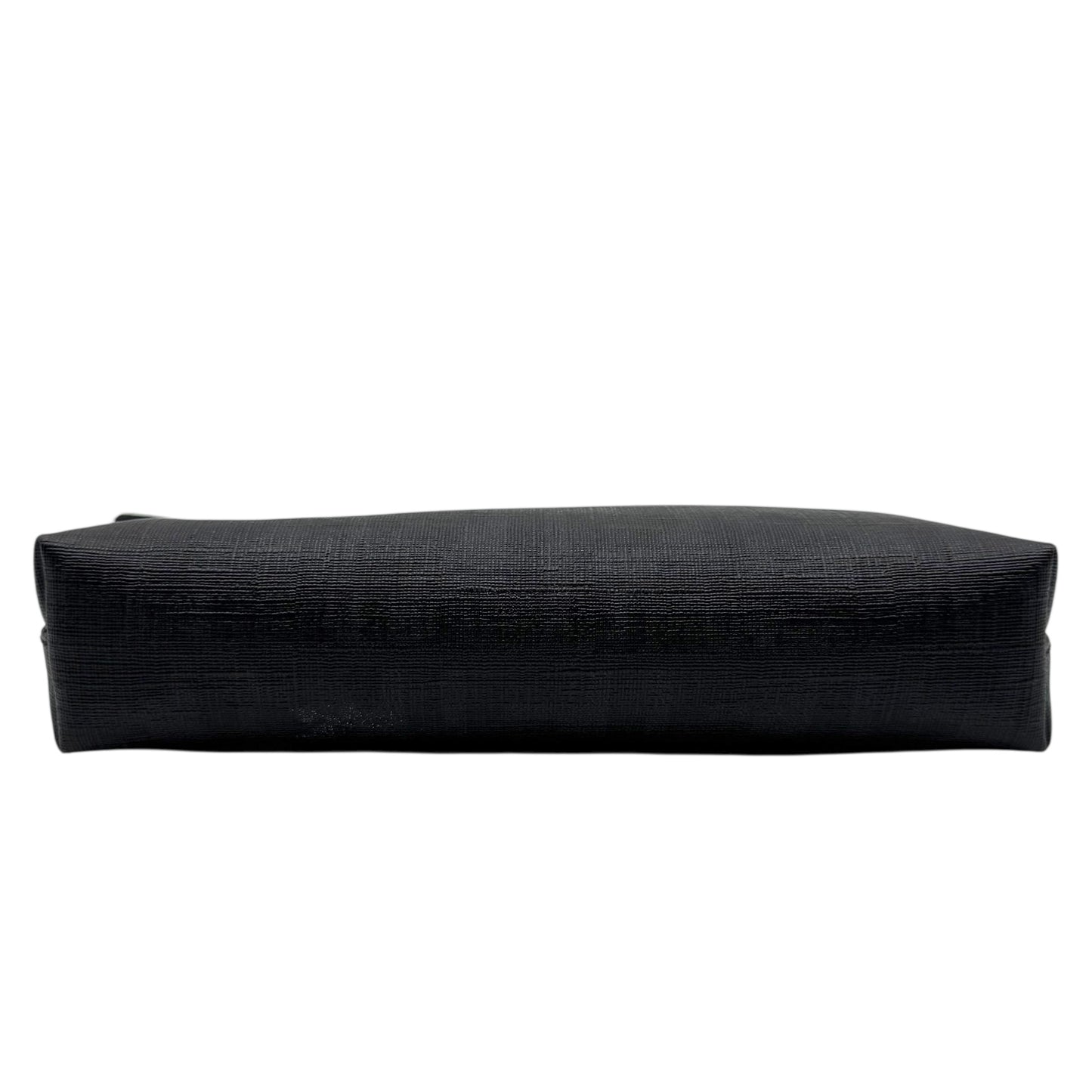 Fendi Black Zucca Monogram Coated Canvas Chain Strap Pochette - Outfit Repeater