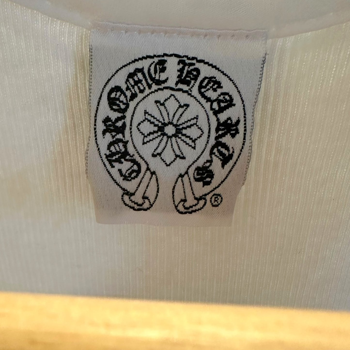 Chrome Hearts Vintage White Rolling Stones Logo Graphic Tank Top