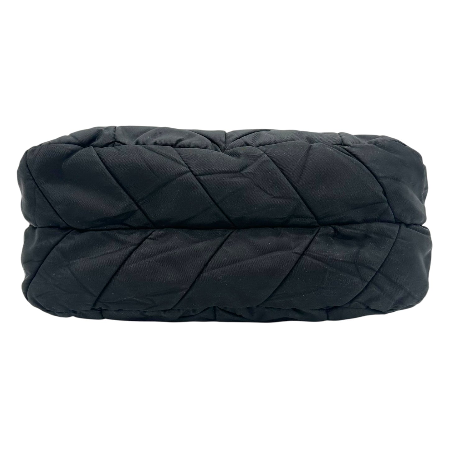 Prada Black & Gold Nylon Quilted Mini Bag - Outfit Repeater