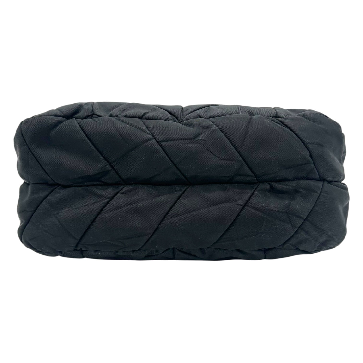 Prada Black & Gold Nylon Quilted Mini Bag - Outfit Repeater