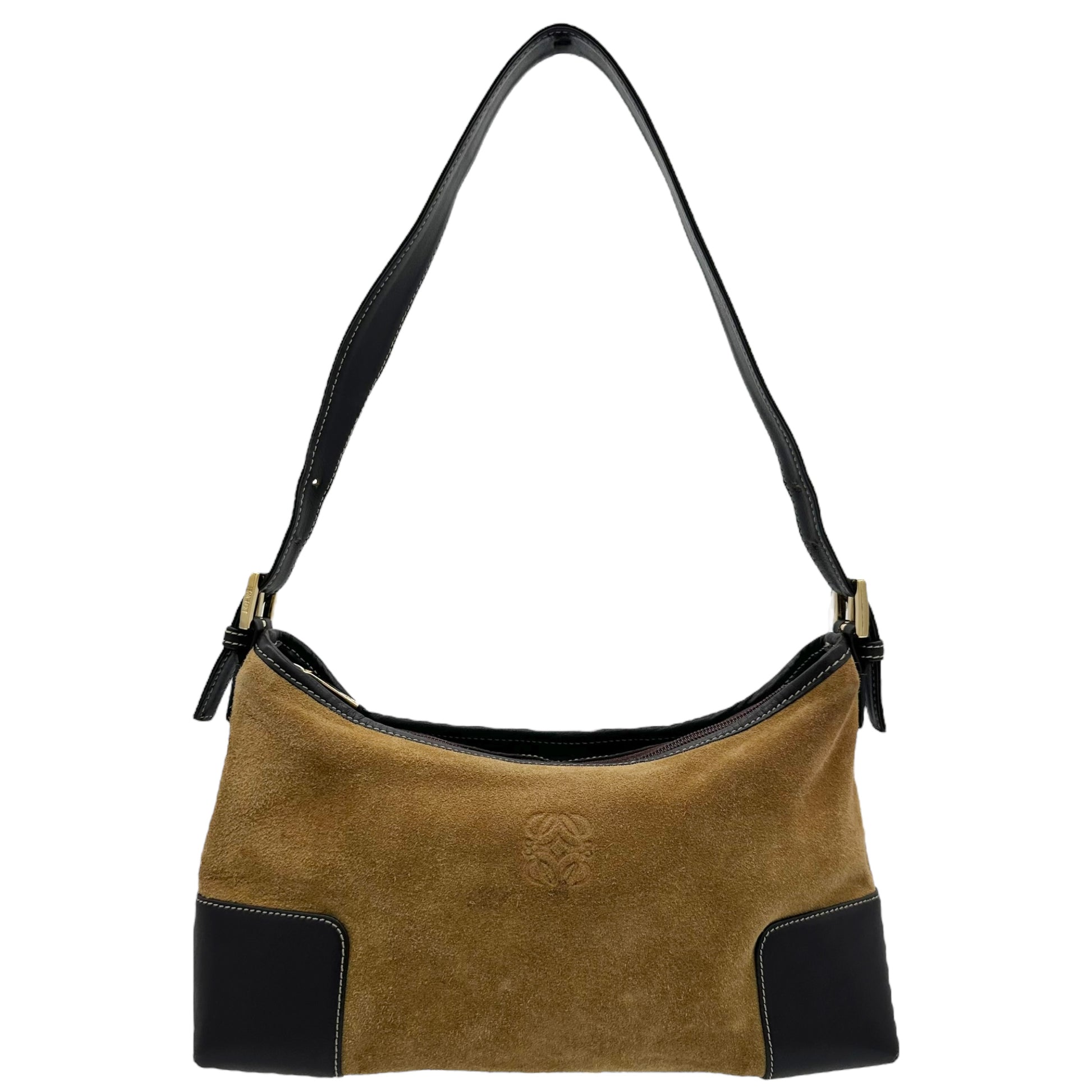 Loewe Tan Suede Shoulder Bag - Outfit Repeater