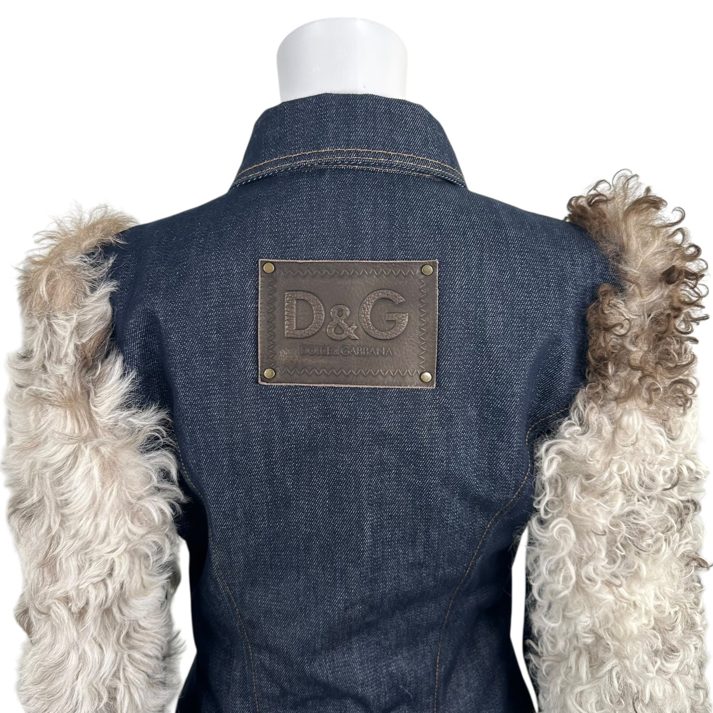D&G Dolce & Gabbana Denim & Sheep Fur Jacket - Outfit Repeater