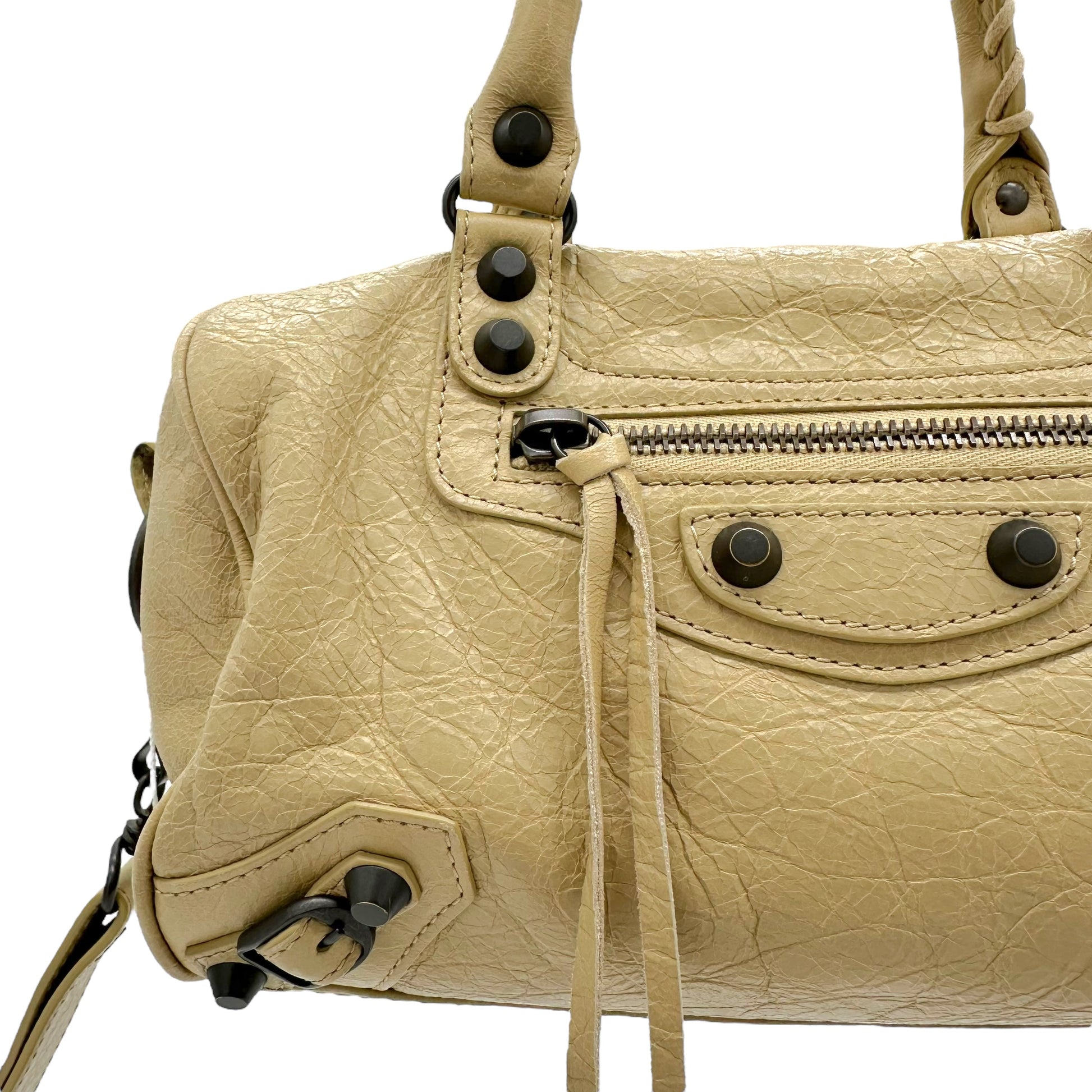 Balenciaga Beige Mini City Bag - Outfit Repeater