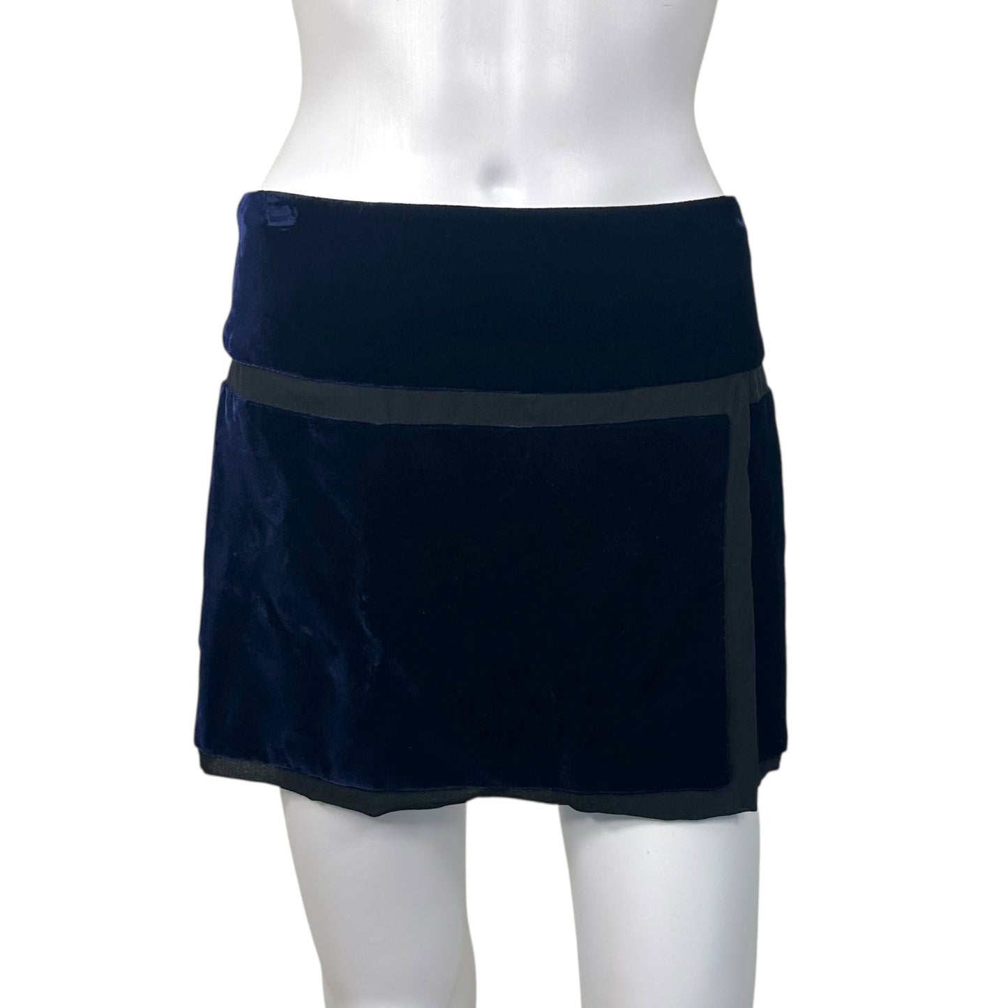 Dolce & Gabbana Blue Velvet Mini Skirt - Outfit Repeater