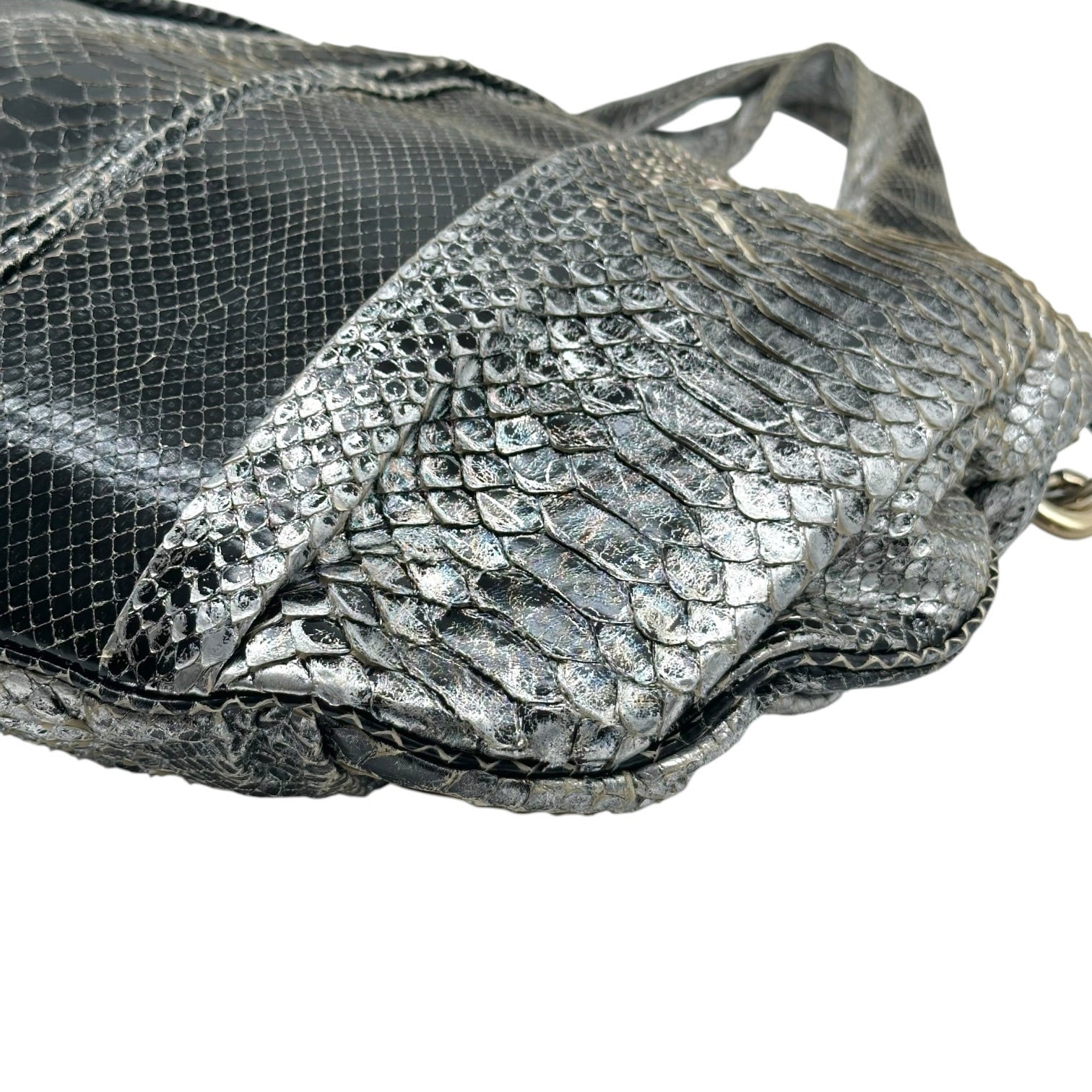 Gucci Python Large Hysteria 2-Way Bag Black Silver