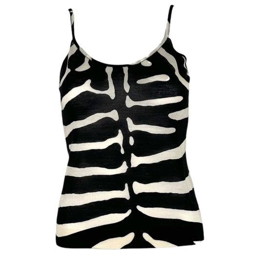 Christian Dior S/S 2008 Silk & Wool Zebra Print Knit Cami