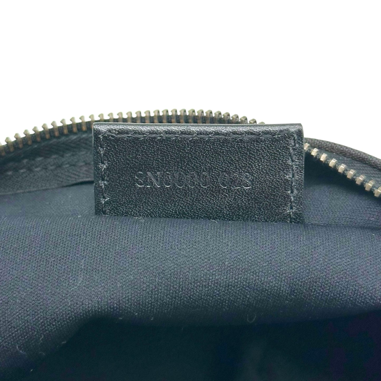 Fendi Black Zucchino Monogram Mini Pochette Bag