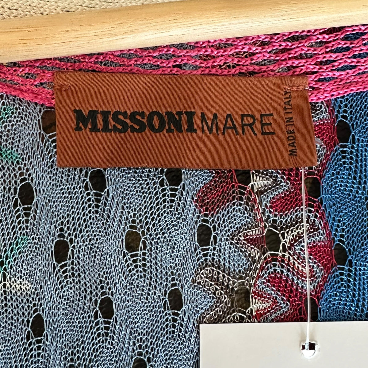 Missoni Mare Multicolor Chevron Knit Maxi Cover-Up Dress