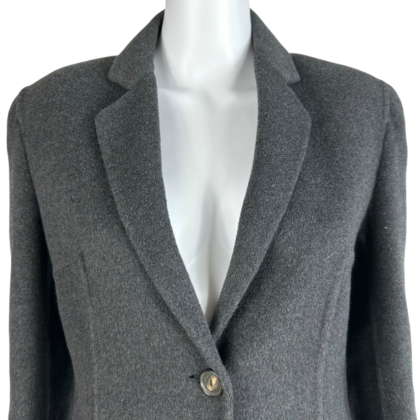 Gucci F/W 1997 Gray Mohair & Cashmere Trench Coat