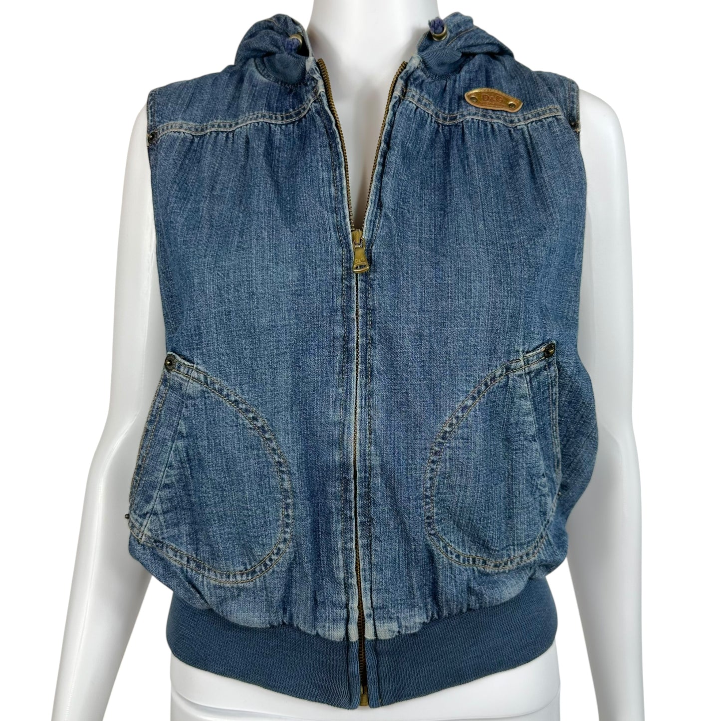 D&G Dolce & Gabbana Denim Sleeveless Vest - Outfit Repeater