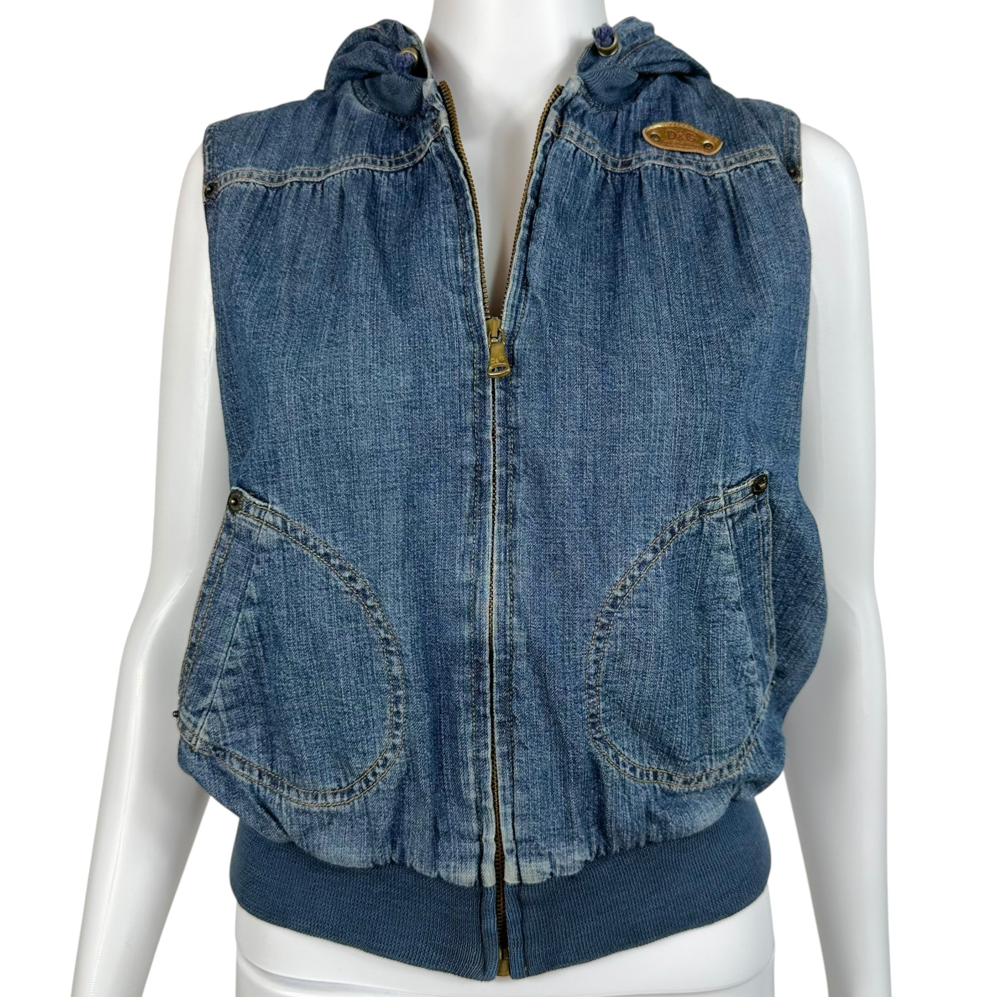 D&G Dolce & Gabbana Denim Sleeveless Vest - Outfit Repeater