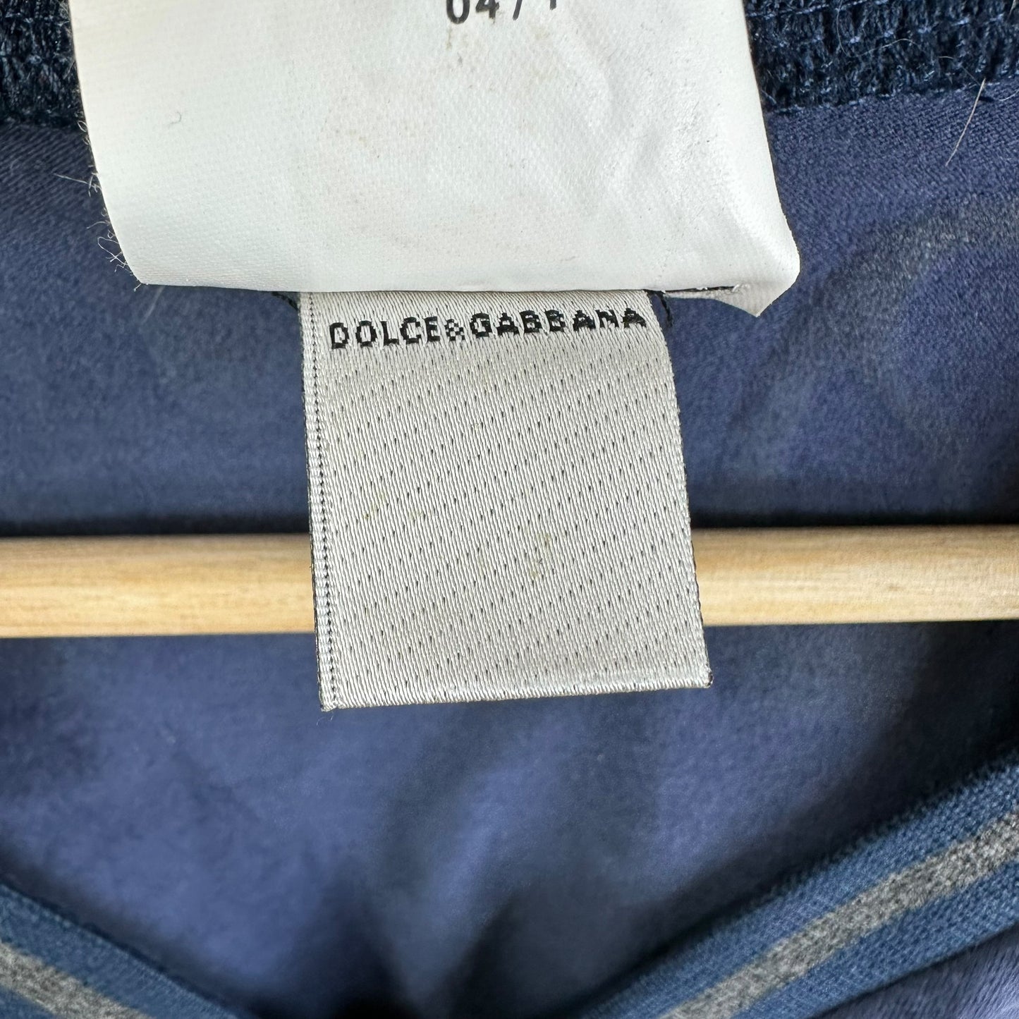 D&G Navy Blue Lace Up Long Sleeve T-Shirt