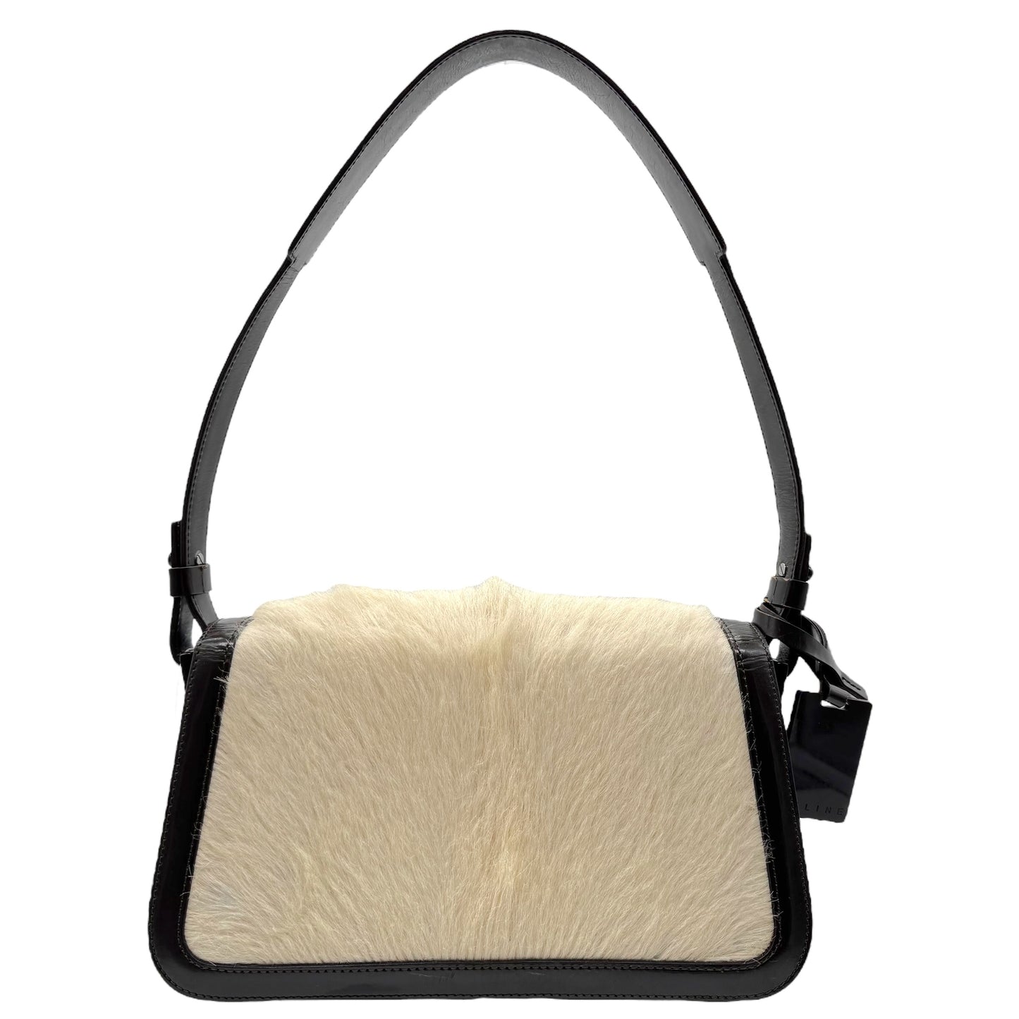Celine Black & Ivory Ponyhair Shoulder Bag