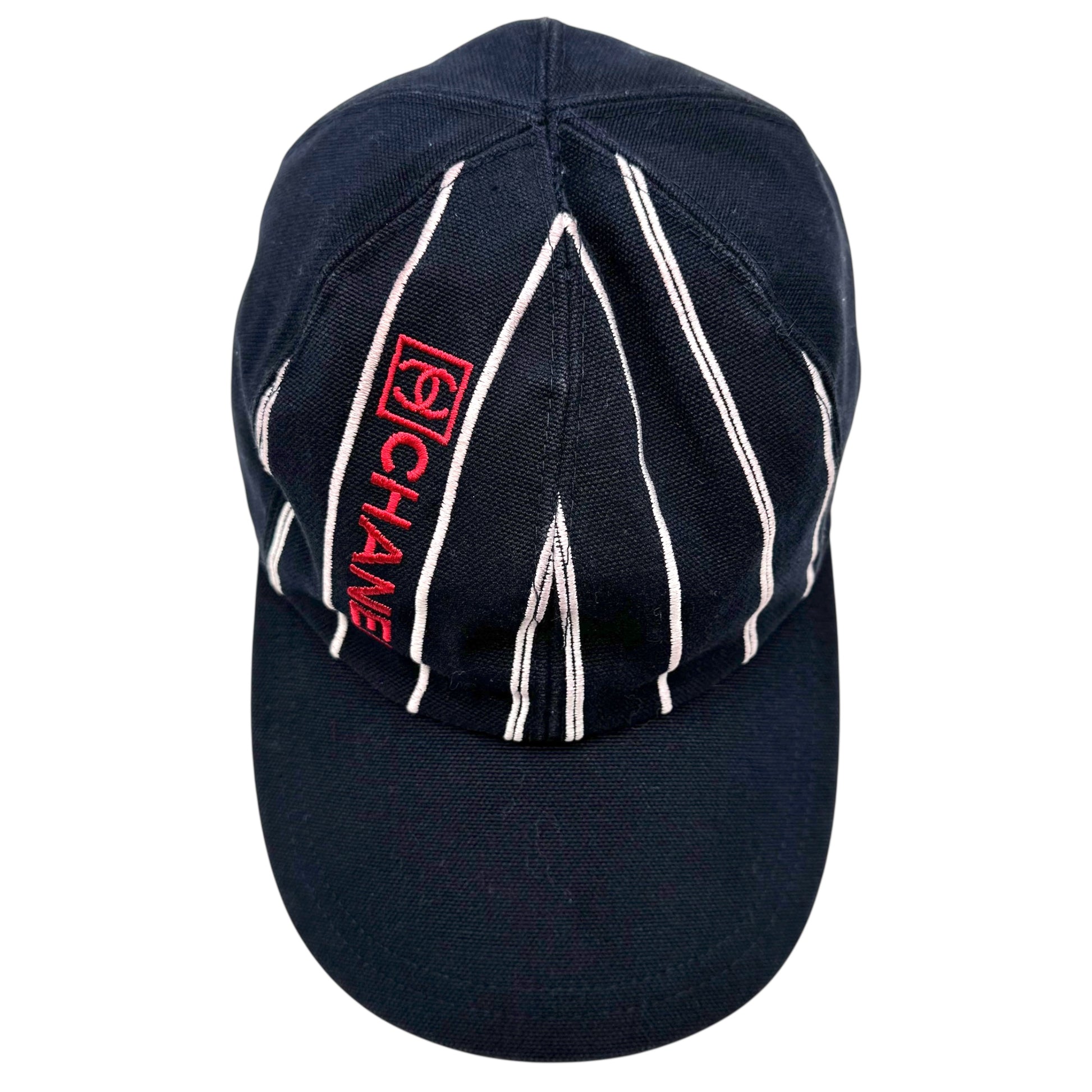 Chanel Sport Navy Blue & Red Baseball Cap - Outfit Repeater
