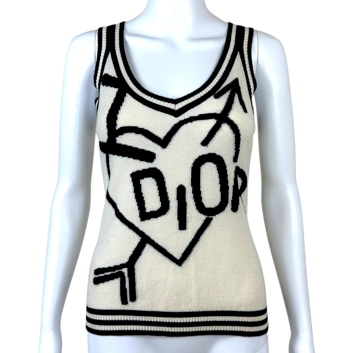 Christian Dior F/W 2004 'I Heart Dior' Cashmere Knit Tank