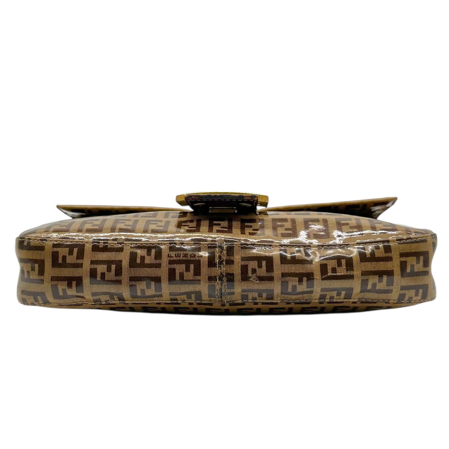 Fendi Coated Canvas Monogram Zucchino Baguette Bag