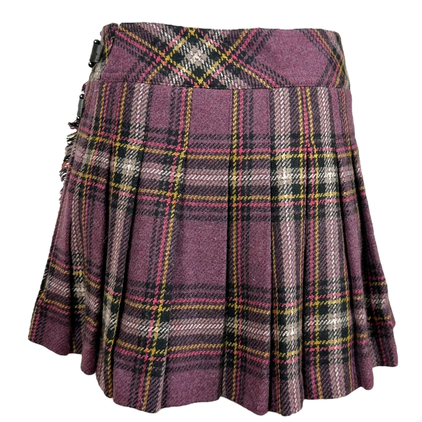 Burberry Blue Label Purple Plaid Mini Skirt