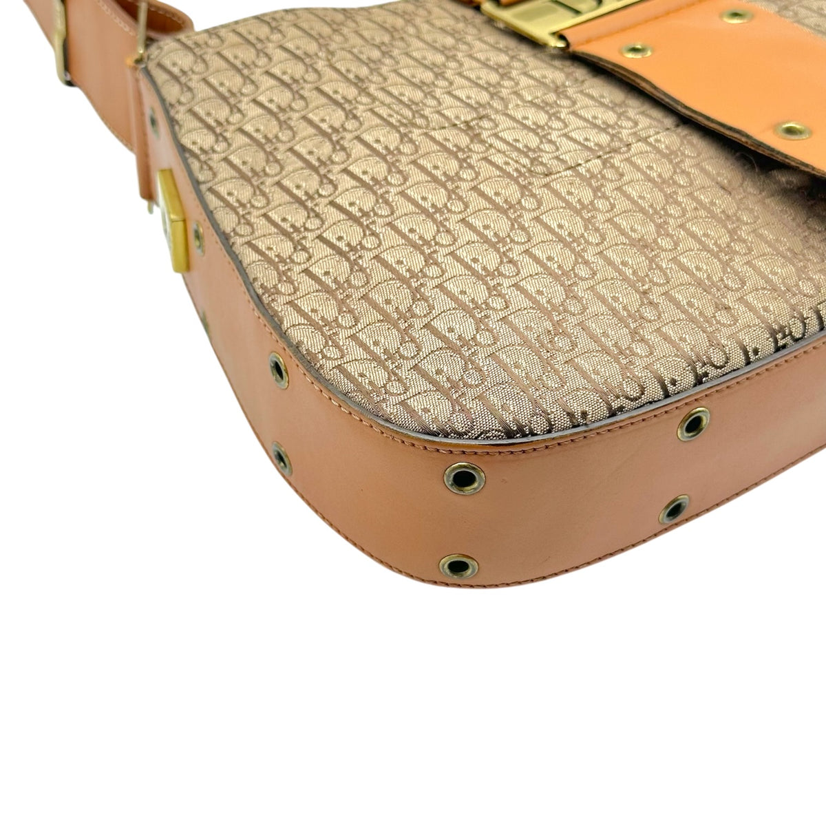 Christian Dior Trotter Monogram Tan Shoulder Bag