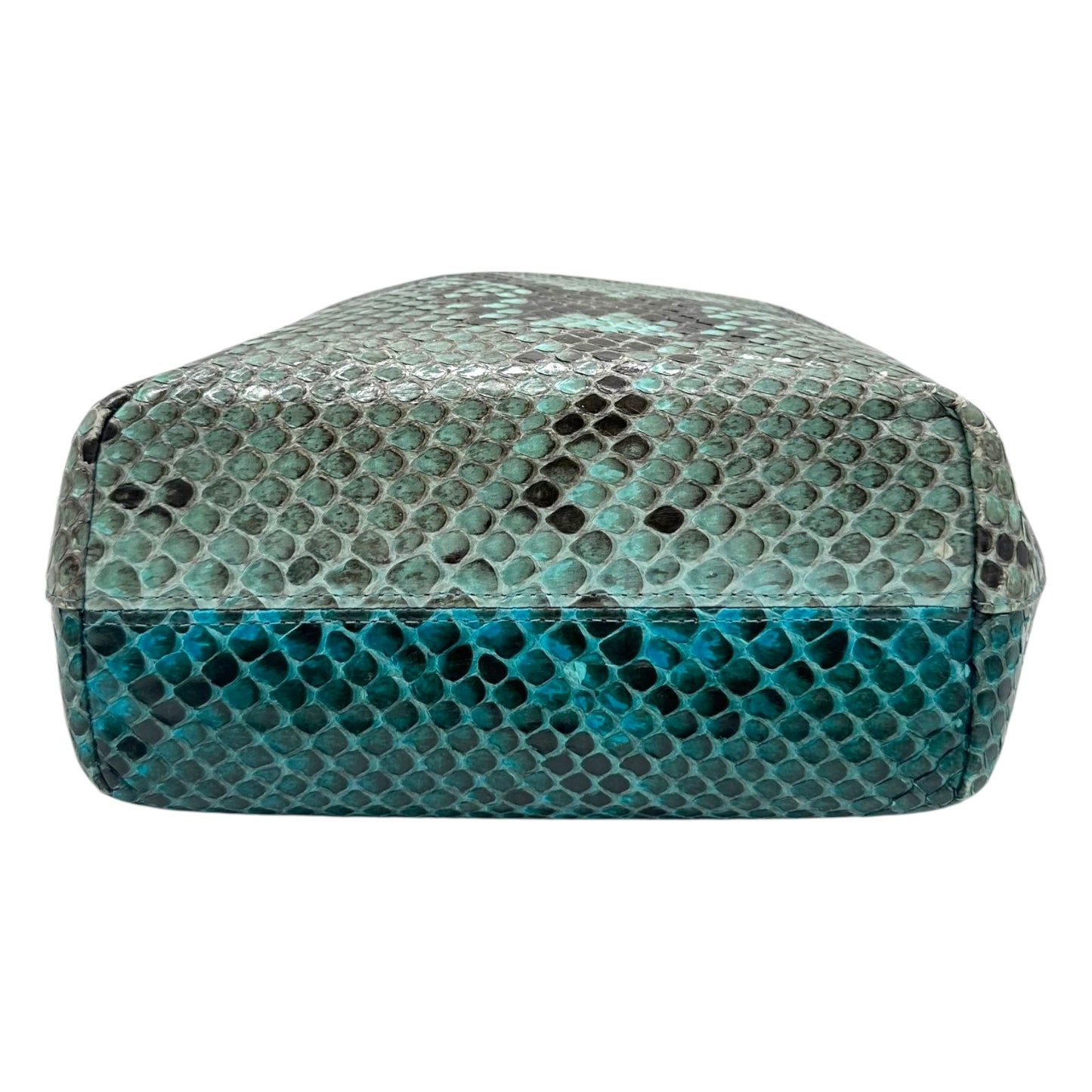 Christian Dior Blue Python Malice Pearl Clutch Bag