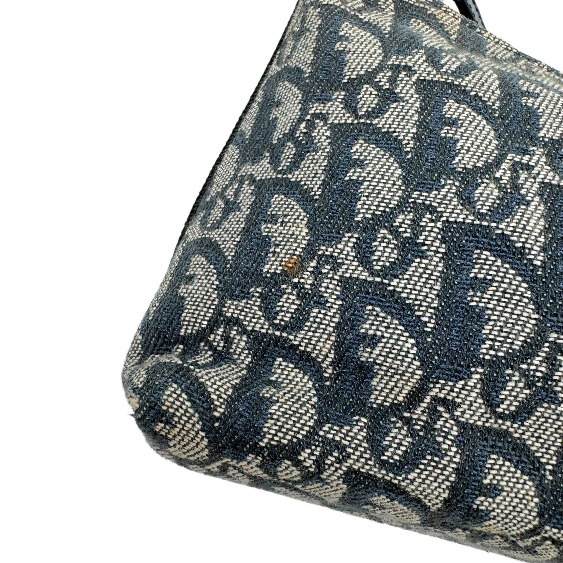 Christian Dior Navy Blue Trotter Monogram Shoulder Pochette Bag - Outfit Repeater