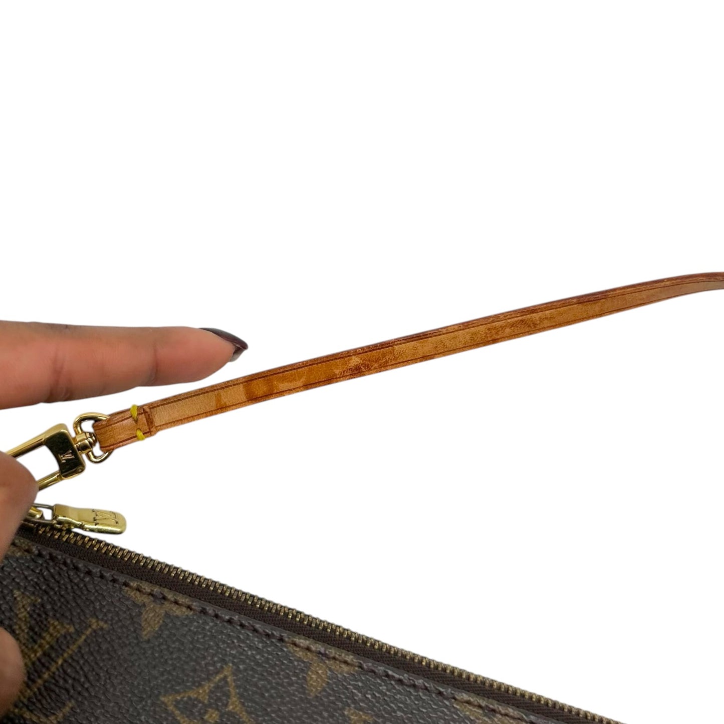 Louis Vuitton Brown Classic Monogram Pochette Bag