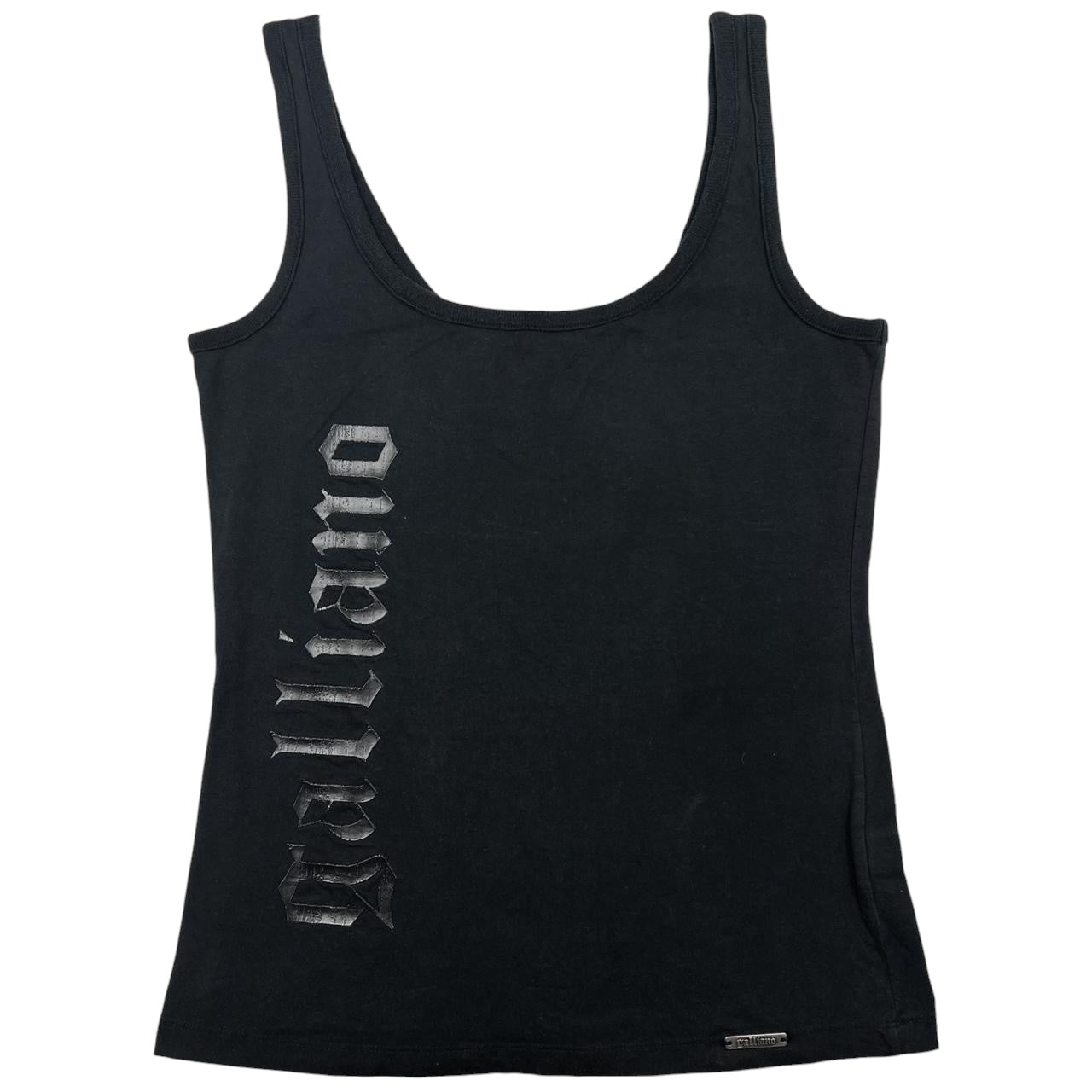 John Galliano Black Logo Tank - Outfit Repeater