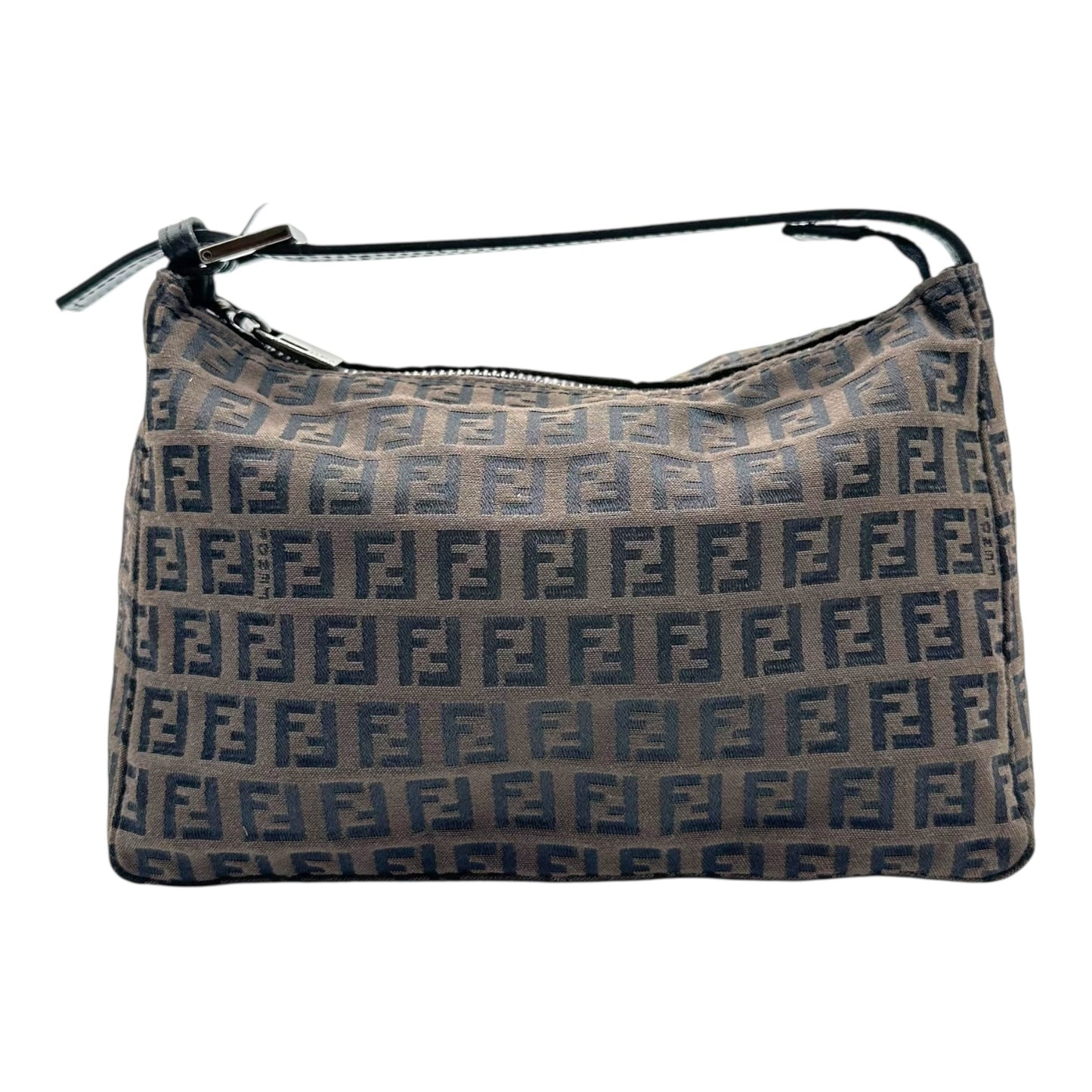 Fendi Brown Zucca Monogram Pochette Bag - Outfit Repeater