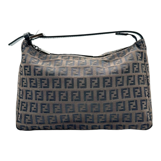 Fendi Brown Zucca Monogram Pochette Bag - Outfit Repeater