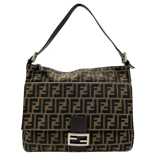 Fendi Brown Zucca Monogram XL Mama Baguette Bag