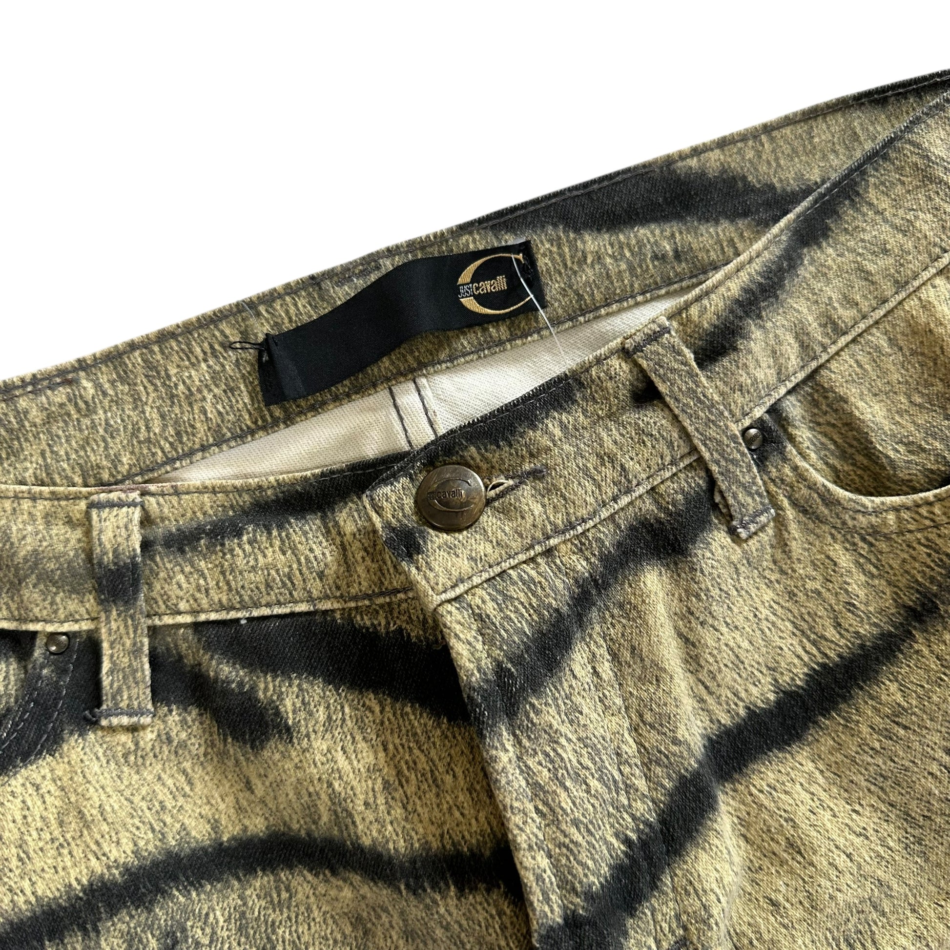 Just Cavalli Roberto Cavalli Tiger Print Pink Gradient Jeans - Outfit Repeater