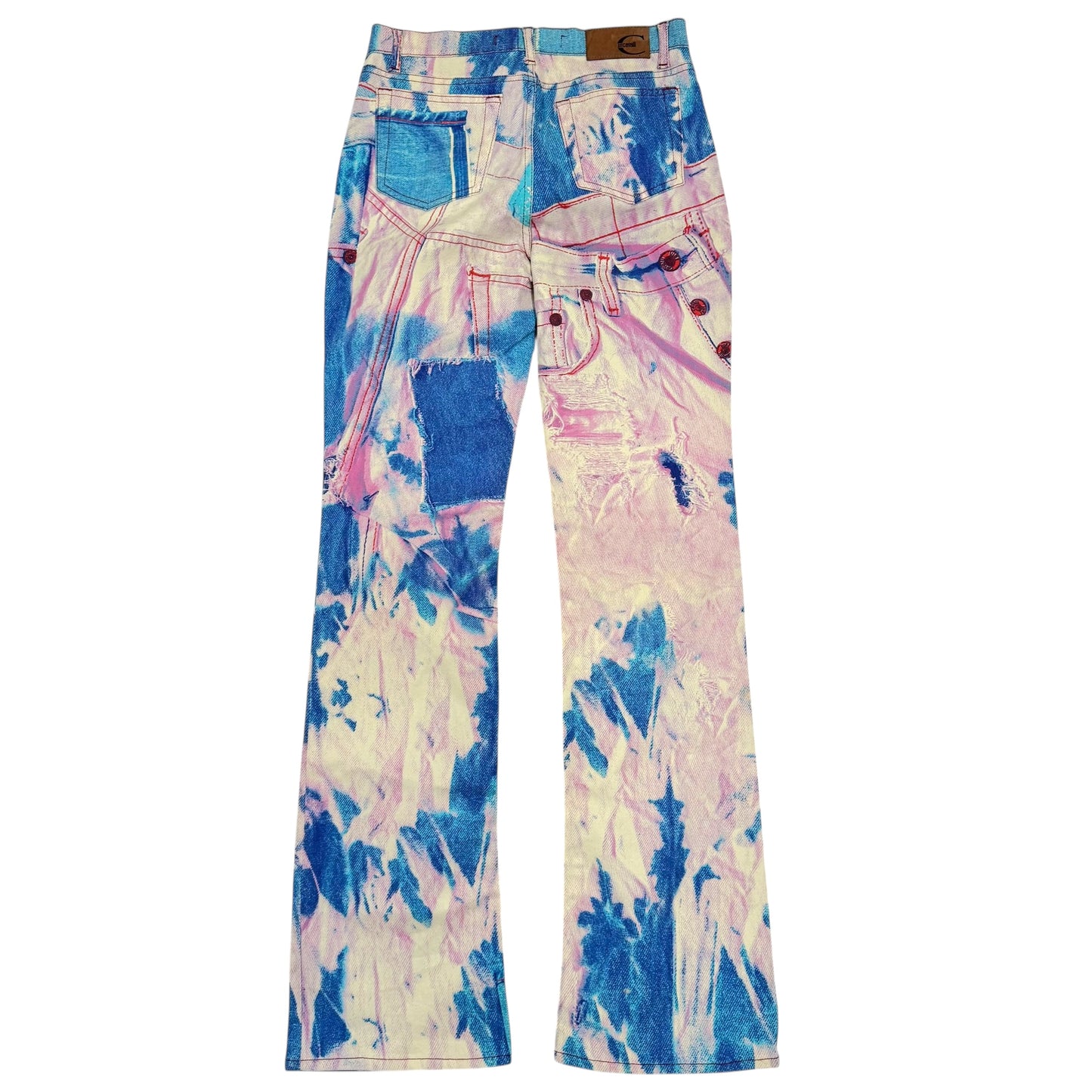 Just Cavalli Roberto Cavalli Blue Tie-Dye Print Jeans - Outfit Repeater